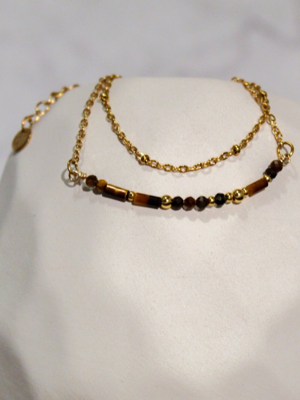 Tiger eye bracelet stainless steel